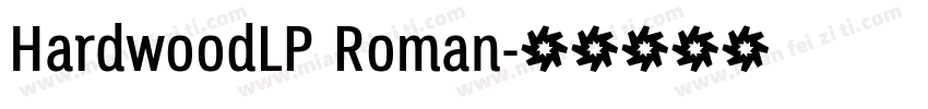 HardwoodLP Roman字体转换